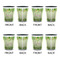 Tropical Leaves Border Shot Glassess - Two Tone - Set of 4 - APPROVAL