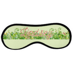 Tropical Leaves Border Sleeping Eye Masks - Large (Personalized)