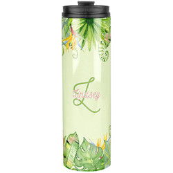 Tropical Leaves Border Stainless Steel Skinny Tumbler - 20 oz (Personalized)