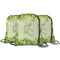 Tropical Leaves Border String Backpack - MAIN