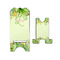 Tropical Leaves Border Stylized Phone Stand - Front & Back - Small