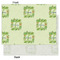 Tropical Leaves Border Tissue Paper - Heavyweight - Large - Front & Back