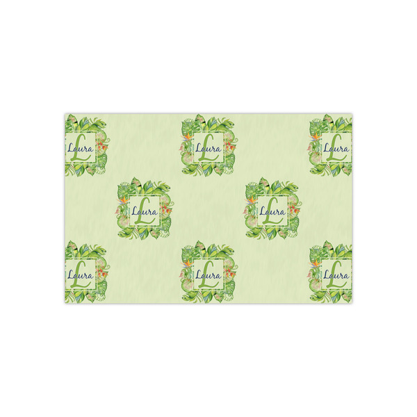 Custom Tropical Leaves Border Small Tissue Papers Sheets - Heavyweight (Personalized)