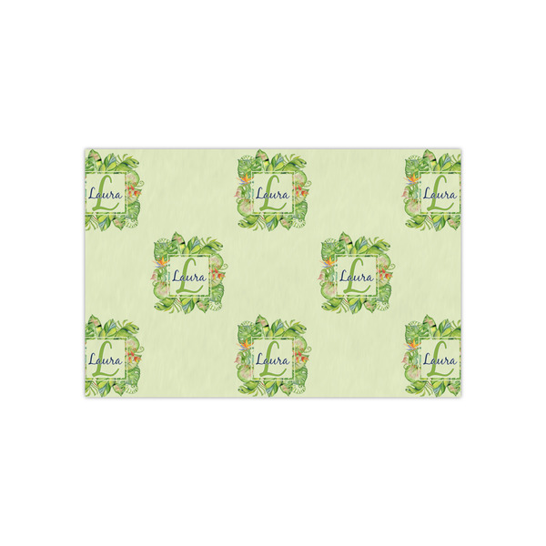 Custom Tropical Leaves Border Small Tissue Papers Sheets - Lightweight (Personalized)