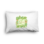 Tropical Leaves Border Pillow Case - Graphic (Personalized)