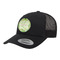 Tropical Leaves Border Trucker Hat - Black (Personalized)