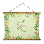 Tropical Leaves Border Wall Hanging Tapestry - Wide (Personalized)