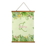 Tropical Leaves Border Wall Hanging Tapestry (Personalized)