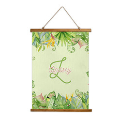 Tropical Leaves Border Wall Hanging Tapestry - Tall (Personalized)