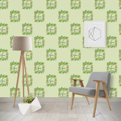 Tropical Leaves Border Wallpaper & Surface Covering (Water Activated - Removable)