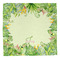 Tropical Leaves Border Washcloth - Front - No Soap