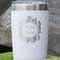 Tropical Leaves Border White Polar Camel Tumbler - 20oz - Close Up