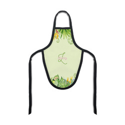 Tropical Leaves Border Bottle Apron (Personalized)