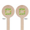 Tropical Leaves Border Wooden 6" Stir Stick - Round - Double Sided - Front & Back