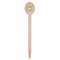 Tropical Leaves Border Wooden Food Pick - Oval - Single Pick