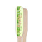 Tropical Leaves Border Wooden Food Pick - Paddle - Single Sided - Front & Back