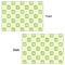 Tropical Leaves Border Wrapping Paper Sheet - Double Sided - Front & Back