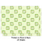 Tropical Leaves Border Wrapping Paper Sheet - Double Sided - Front