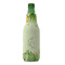 Tropical Leaves Border Zipper Bottle Cooler - FRONT (bottle)