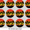 Tropical Sunset 1" Multipurpose Round Labels - Sheet