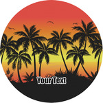 Tropical Sunset Multipurpose Round Labels - 1" (Personalized)