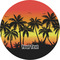 Tropical Sunset 1" Multipurpose Round Labels - Single Sticker