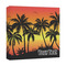 Tropical Sunset 12x12 - Canvas Print - Angled View