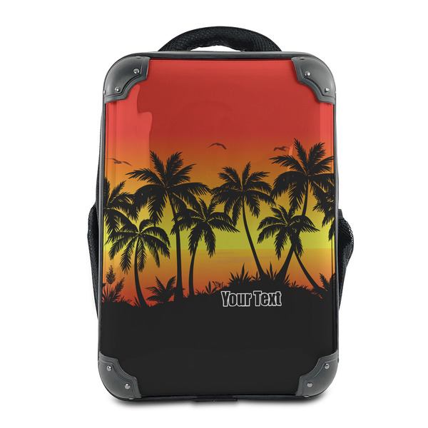 Custom Tropical Sunset 15" Hard Shell Backpack (Personalized)