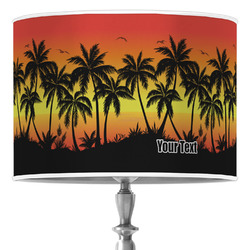 Tropical Sunset Drum Lamp Shade (Personalized)