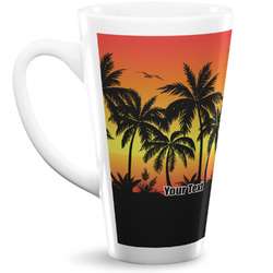 Tropical Sunset 16 Oz Latte Mug (Personalized)