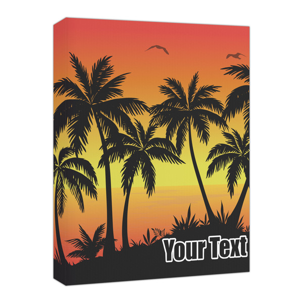 Custom Tropical Sunset Canvas Print - 16x20 (Personalized)