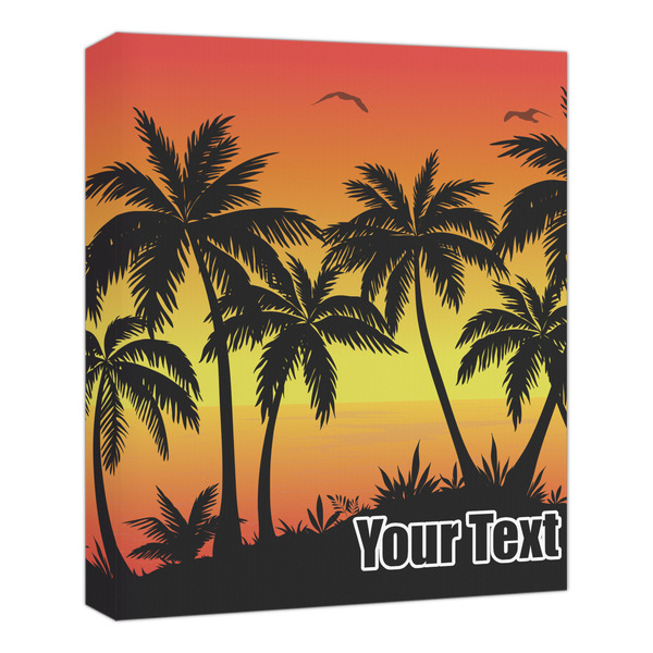 Custom Tropical Sunset Canvas Print - 20x24 (Personalized)