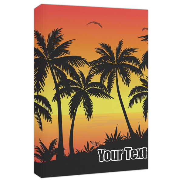 Custom Tropical Sunset Canvas Print - 20x30 (Personalized)