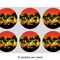 Tropical Sunset 3" Multipurpose Round Labels - Sheet