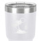 Tropical Sunset 30 oz Stainless Steel Ringneck Tumbler - White - Close Up