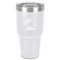 Tropical Sunset 30 oz Stainless Steel Ringneck Tumbler - White - Front