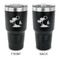 Tropical Sunset 30 oz Stainless Steel Ringneck Tumblers - Black - Double Sided - APPROVAL