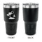 Tropical Sunset 30 oz Stainless Steel Ringneck Tumblers - Black - Single Sided - APPROVAL