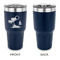 Tropical Sunset 30 oz Stainless Steel Ringneck Tumblers - Navy - Single Sided - APPROVAL