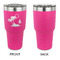 Tropical Sunset 30 oz Stainless Steel Ringneck Tumblers - Pink - Single Sided - APPROVAL