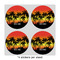 Tropical Sunset 4" Multipurpose Round Labels - Sheet