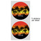 Tropical Sunset 5" Multipurpose Round Label - Sheet