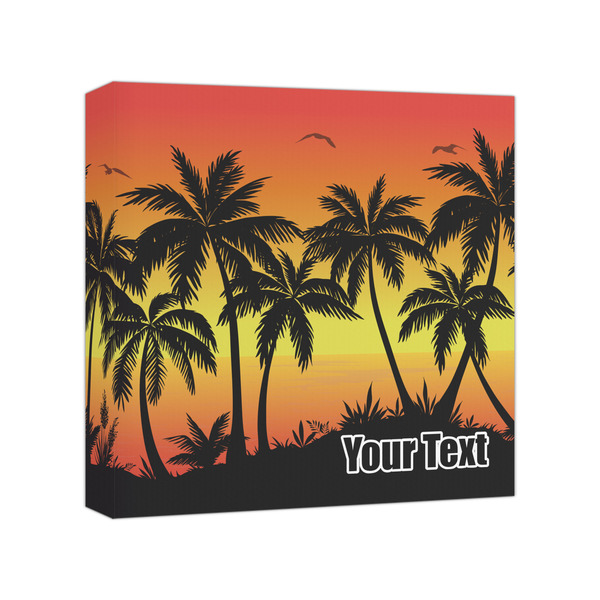 Custom Tropical Sunset Canvas Print - 8x8 (Personalized)