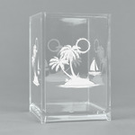 Tropical Sunset Acrylic Pen Holder