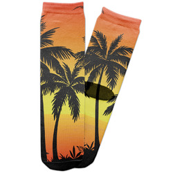 Tropical Sunset Adult Crew Socks