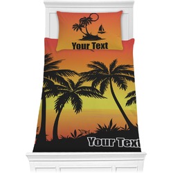 Tropical Sunset Comforter Set - Twin XL (Personalized)