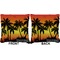 Tropical Sunset Burlap Pillow Approval