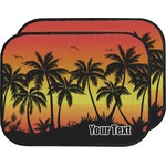 Tropical Sunset Car Floor Mats (Back Seat) (Personalized)