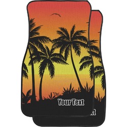 Tropical Sunset Car Floor Mats (Personalized)