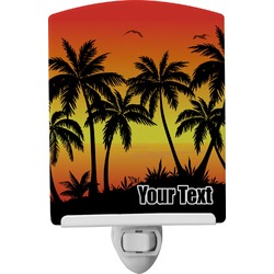 Tropical Sunset Ceramic Night Light (Personalized)